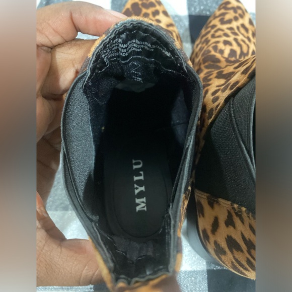 🔥Mylu Leopard Print Booties 8, Brown Boots, Mylu Boots - Picture 3 of 7